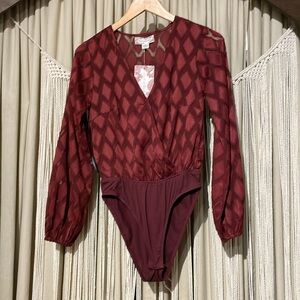 Band of the Free Merlot Bodysuit